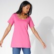 Jednobarevné tričko s kulatým výstřihem, bio bavlny