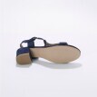 Páskové sandály na podpatku, kůže LWG