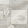 Față de masă cerată cu imprimeu de frunze patchwork