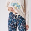 Spodnie od piżamy z kwiatowym nadrukiem