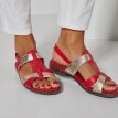 Dvoubarevné kožené sandály