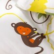 Lenjerie de pat pentru copii Jungle cu imprimeu cu animale, bumbac
