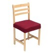 Elastyczny jednokolorowy pokrowiec na krzesło, siedzisko lub siedzisko + oparcie