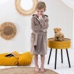 Dětský župan "lev" s kapucí, bavlna 340 g/m2