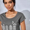 Nočná košeľa s potlačou "mesto a hviezdy", súpr. 2 ks