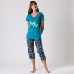 Pyžamové tričko s krátkymi rukávmi a potlačou "Jardin secret"