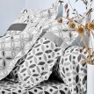 Lenjerie de pat din bumbac Marlow cu model geometric