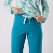Pyžamové kalhoty s potiskem "Jardin secret"