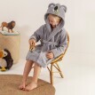 Colombine gyermek fürdőköpeny kapucnival, koalamackó motívummal 340g/m2