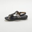 Dvojfarebné kožené sandále