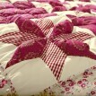 Cuvertură de pat patchwork cu imprimeu floral