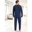Pantaloni de pijama, monocrom albastru marin