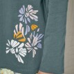 Hosszú ujjú pizsamapóló középen "petals" nyomtatással