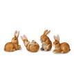 4 dekoratívne zajačiky
