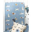 Detská posteľná bielizeň Dalma, bio bavlna, potlač s psíkmi