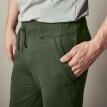 Nohavice z česaného moltonu s rovnými koncami