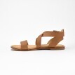 Ploché kožené sandály, eco-friendly