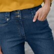 Rovné džíny s vysokým pasem, vysoká postava