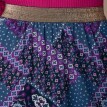 Dlhá rozšírená sukňa s patchwork potlačou