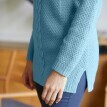 Tunikový pulovr s pleteným vzorem