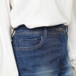 Rovné džíny s potištěným ohrnutím