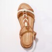 Kožené sandály se splétaným páskem