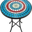 Odkladací stolík s keramickou mozaikou