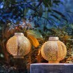 Solárny lampáš Bamboo Flame, 2 ks