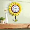 Zegar ścienny ze słonecznikiem
