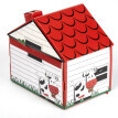 40dílný domeček s kreslícími potřebami "Veselá kravička"