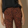 Leggings cu talie elastică și imprimeu leopard