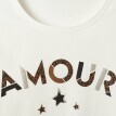 Tricou cu mâneci lungi și imprimeu Amour