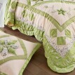 Cuvertură de pat patchwork cu imprimeu floral