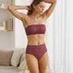 Zestaw 2 majtek z wysokim stanem z koronki i mikrofibry Orellana marki Confidence Lingerie®