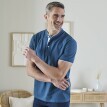 Polo de culoare solidă în tricot piqué