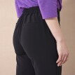 Pantaloni largi de culoare solidă