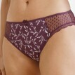 Set de 4 chiloți midi Tropea de la Confidence Lingerie®, culoare solidă + imprimare de frunze