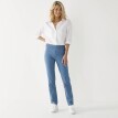 Pantaloni modelatori cu talie elastică și efect de burtă plată