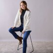 Cardigan fără închidere, model simplu tricotat