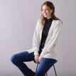 Cardigan fără închidere, model simplu tricotat