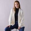 Cardigan fără închidere, model simplu tricotat