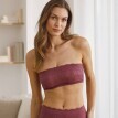 Krajková bandeau podprsenka Orellana s diskrétními kosticemi zn. Confidence Lingerie®