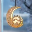 LED-uri de decorare din lemn Magic Moon