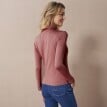 Tricou stretch cu gât