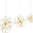 Decorațiuni LED de perete Golden Flowers