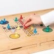 Bambusowy stolik na puzzle i gry planszowe 4w1