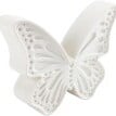 Porcelanowa dekoracja LED Biały motyl