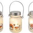 LED mini lanternă din sticlă Meadow Flowers, set de 3