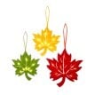 LED Maple Leaf lógó dekoráció, 3 darabos készlet