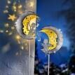 LED zahradní zápichy Andělé na měsíci, sada 2 ks